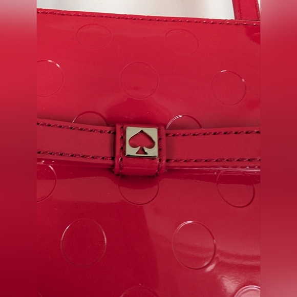 Kate Spade Camellia Street Polyvinyl Shiny Red Tote bag - Picture 4 of 14